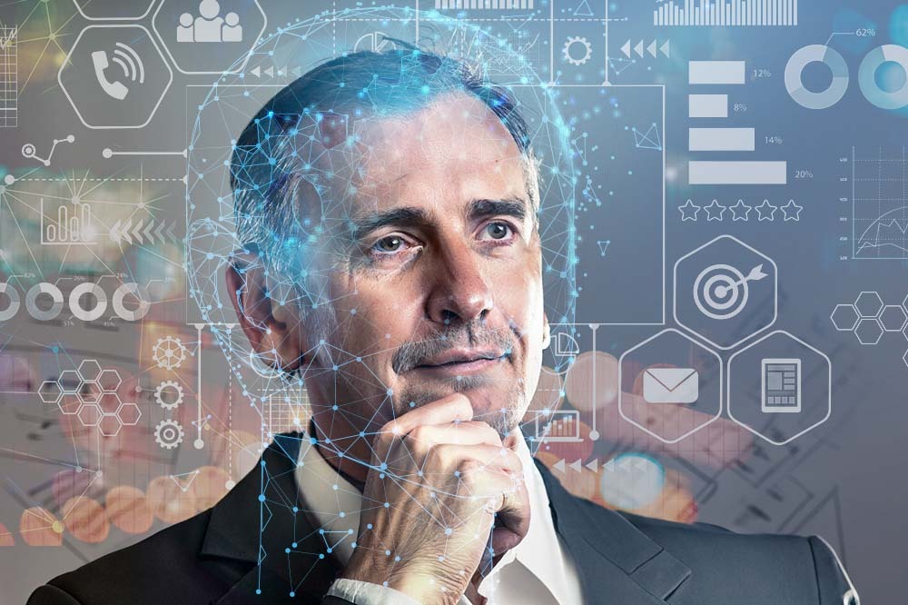 A pic of a man contemplating an idea