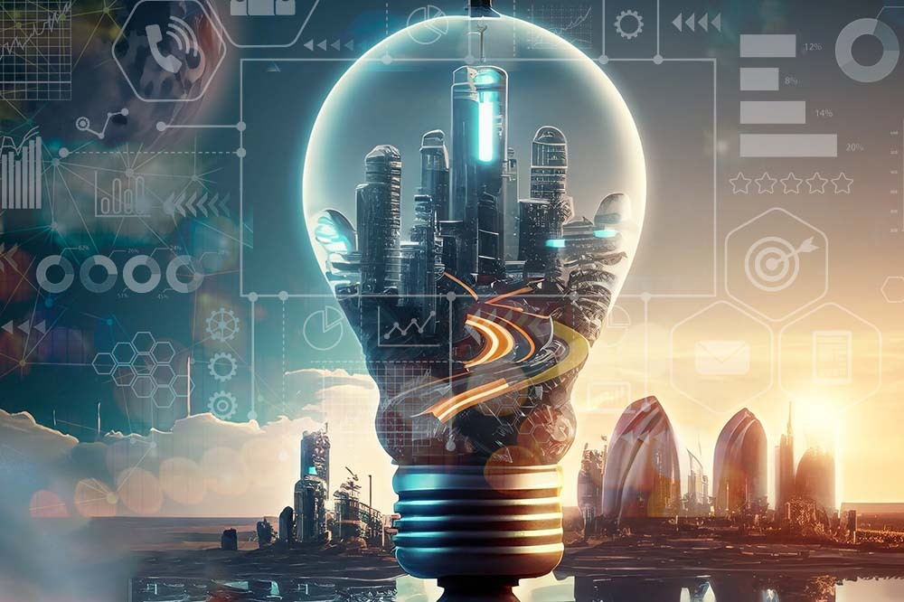 image symbolic of the innovation economy