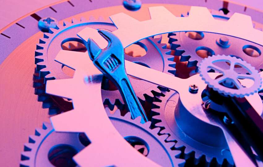 Image of gears being sabotaged