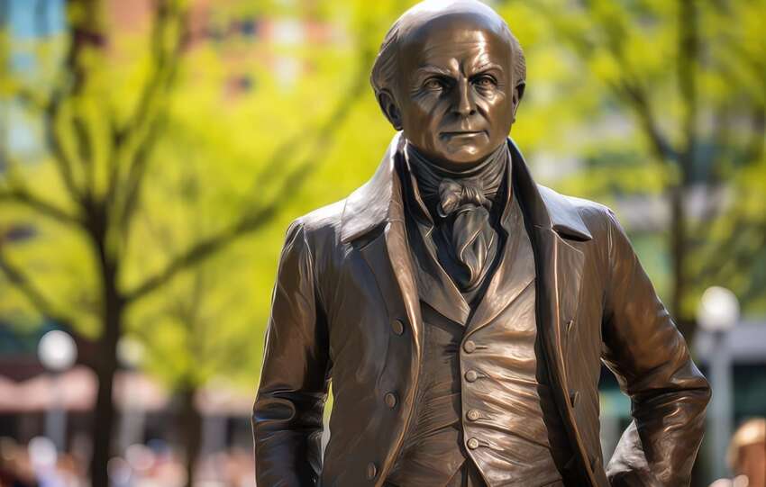 Image of statue of John Quincy Adams