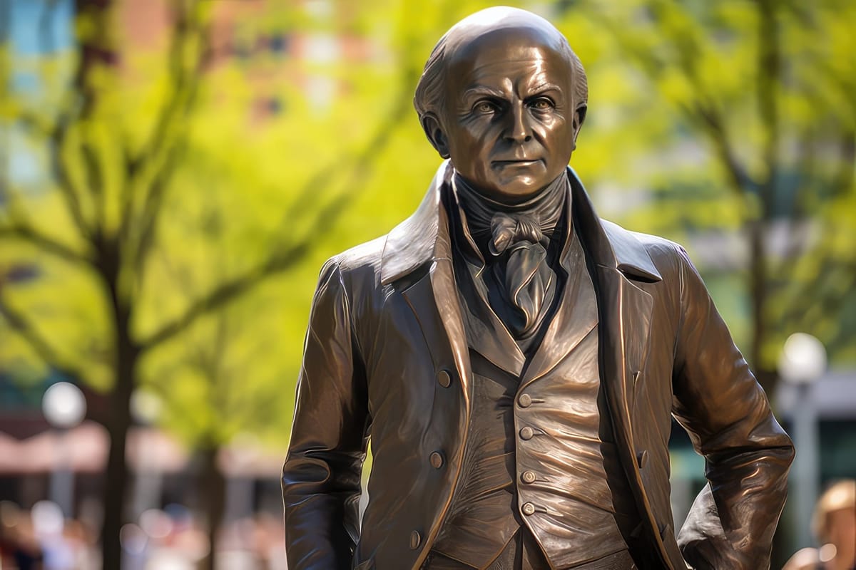 Image of statue of John Quincy Adams