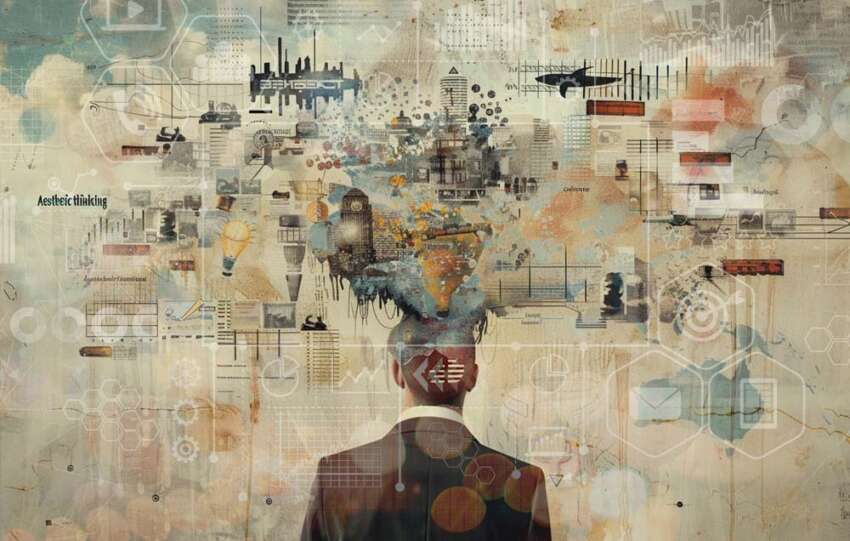 Image of a person thinking aesthetically