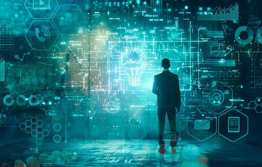 A man looking into their career future