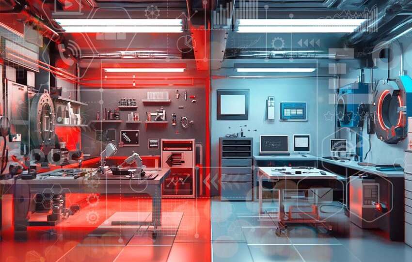 Image of an innovation studio and innovation lab