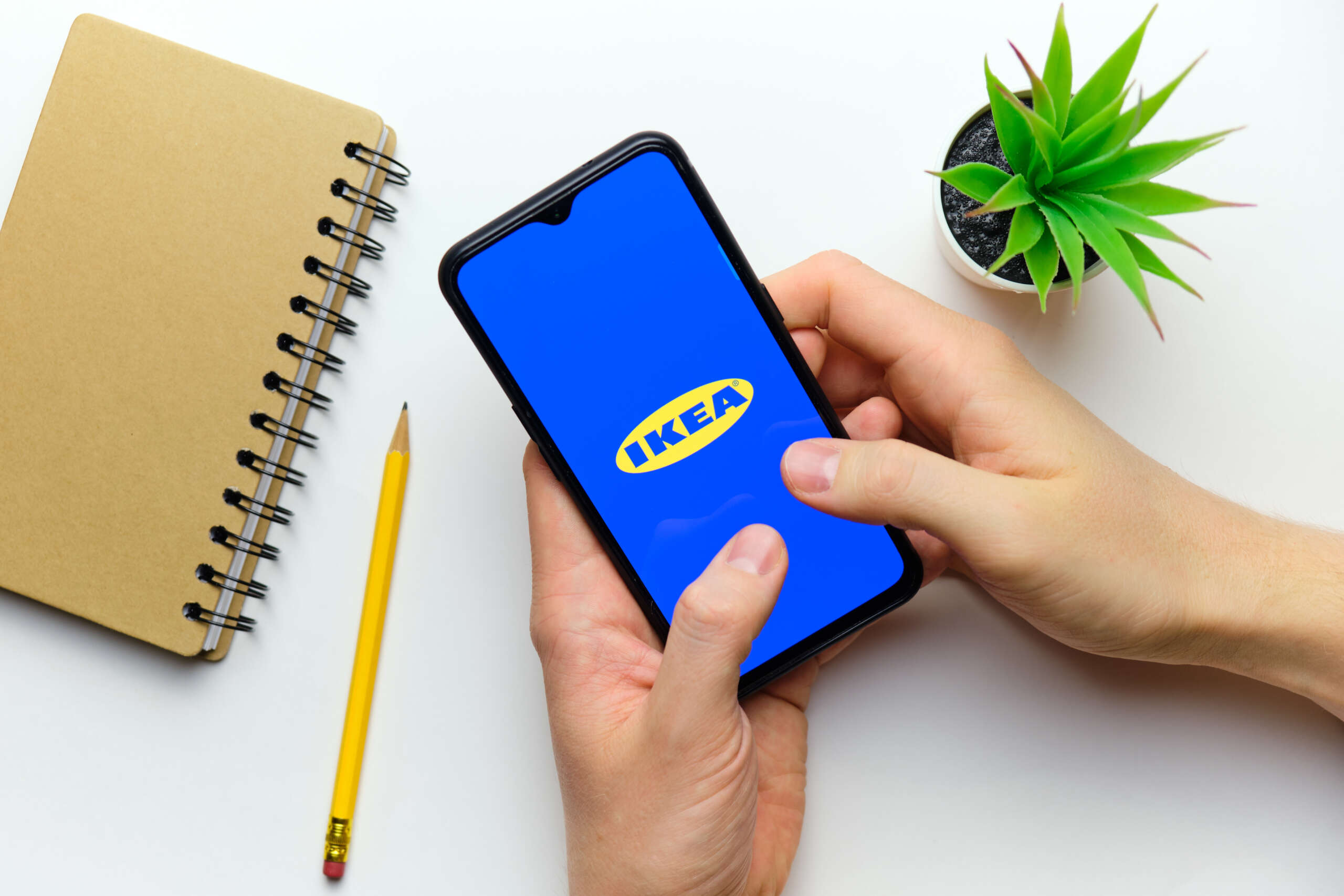 Image of IKEA app on a phone