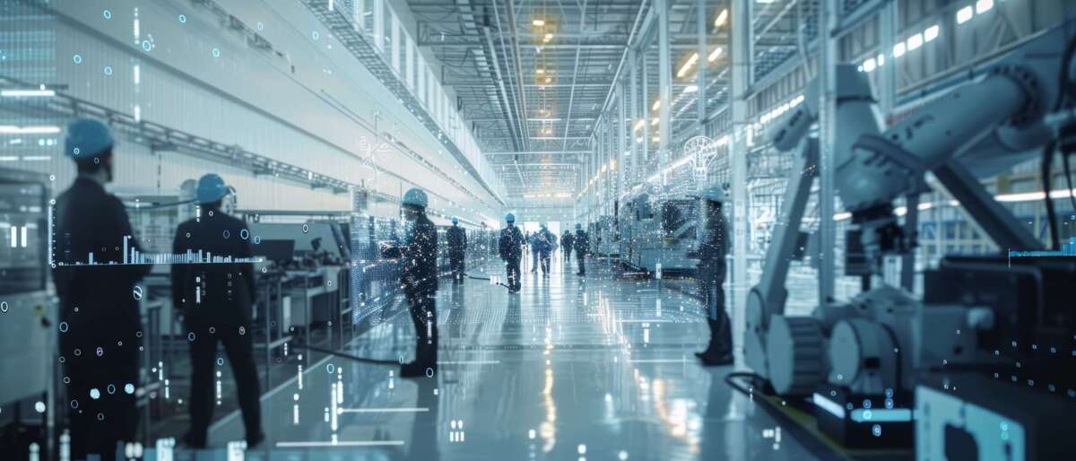 Image of a factory using advanced technology