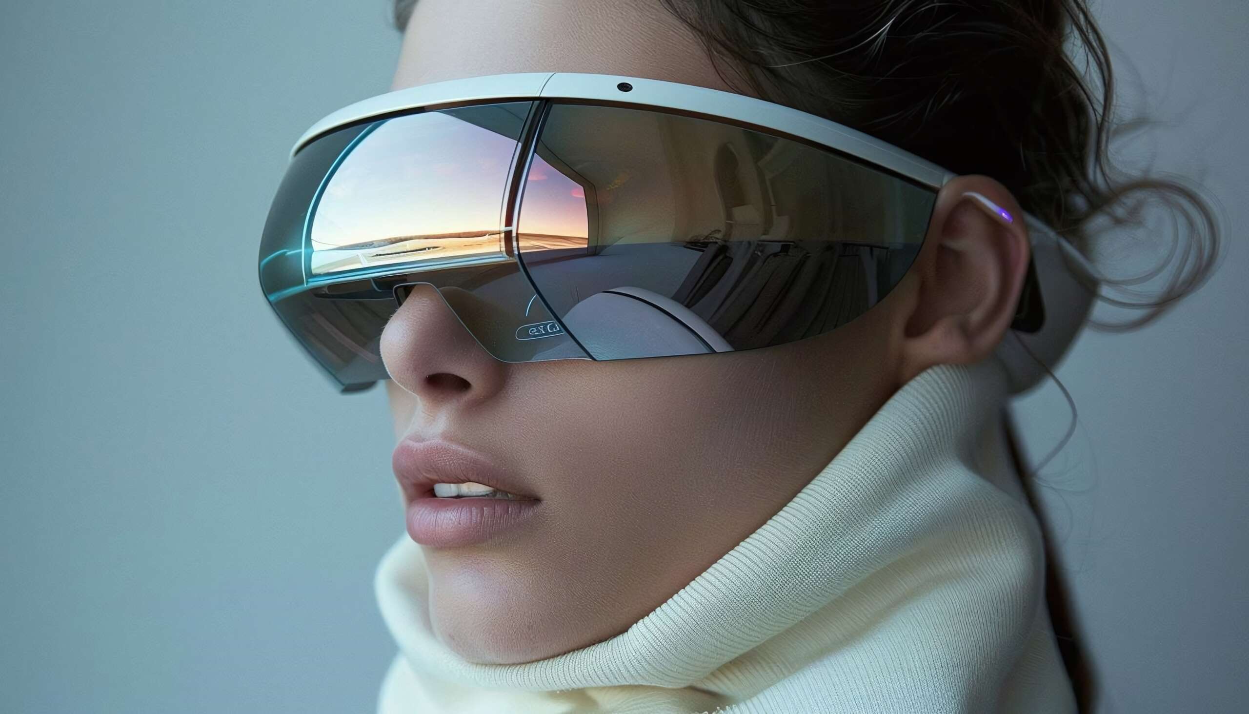 Pic of a women wearing VR glasses